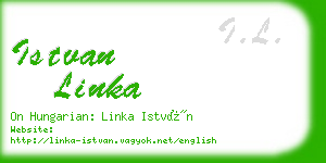 istvan linka business card